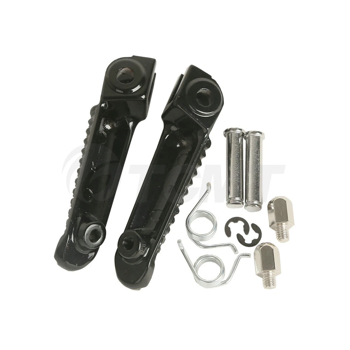 Black Left & Right Front Footrest Pegs for Yamaha YZF R1 (1998-2025)