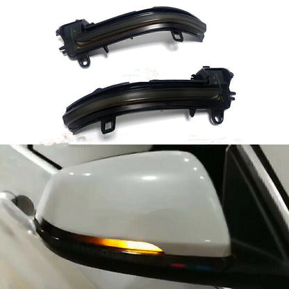 Smoked LED Side Mirror Turn Signal Light for BMW 1 2 3 4 Series (2012-2023)