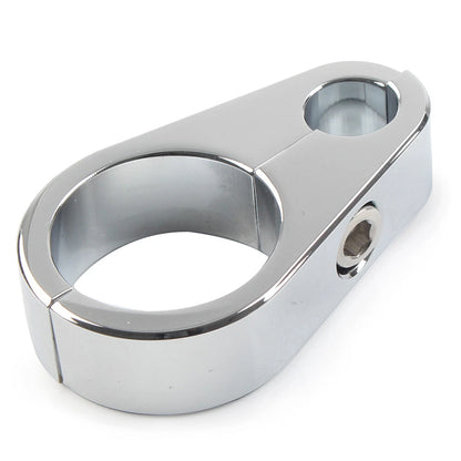Chrome Brake Clutch Cable Wire Clamp Clip for Harley 1'' Handlebar