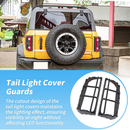 Tail Light Protector Trim Covers for Ford Bronco (2021-2025)