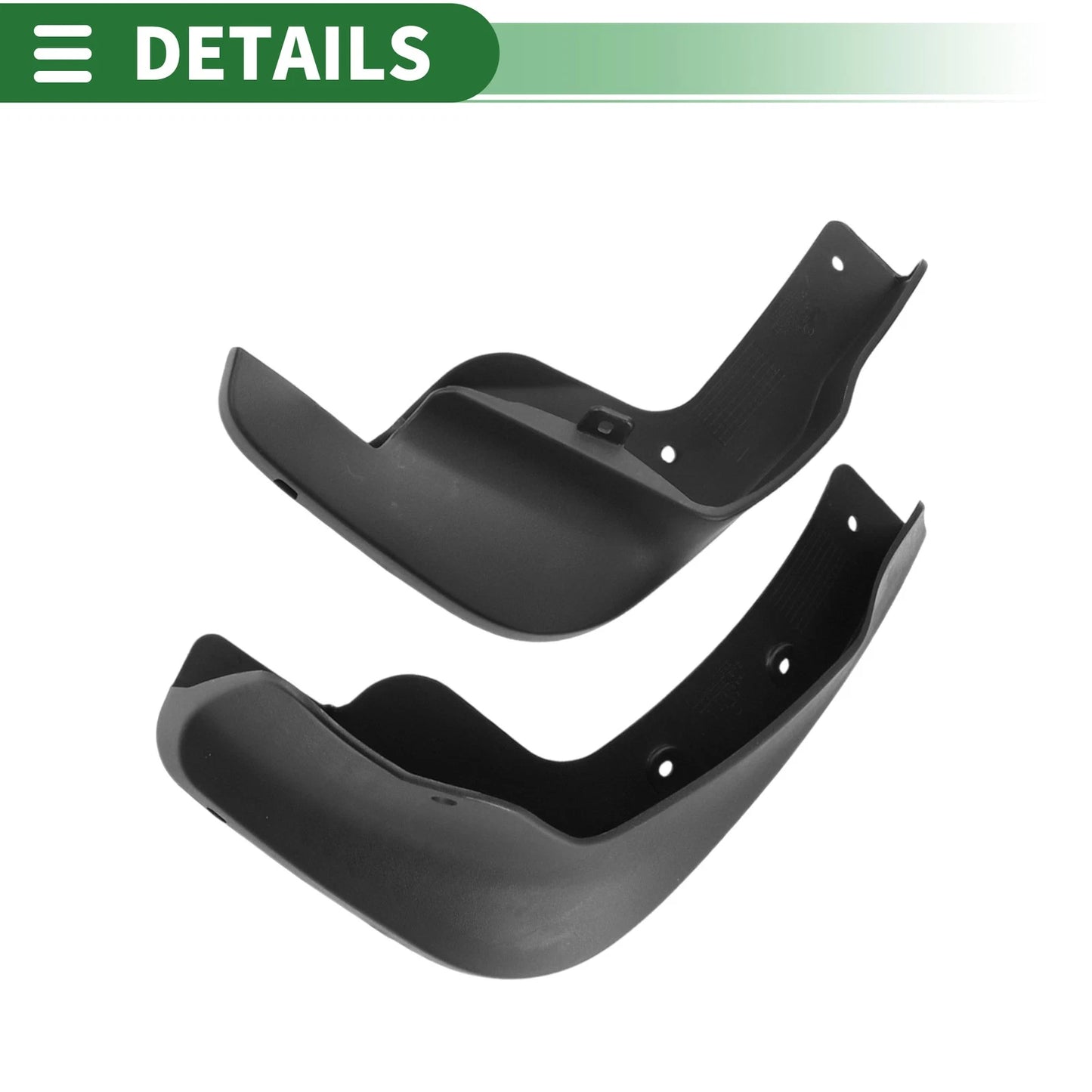 Mud Flaps Splash Guards 1 Set for Nissan Qashqai (2016-2023)
