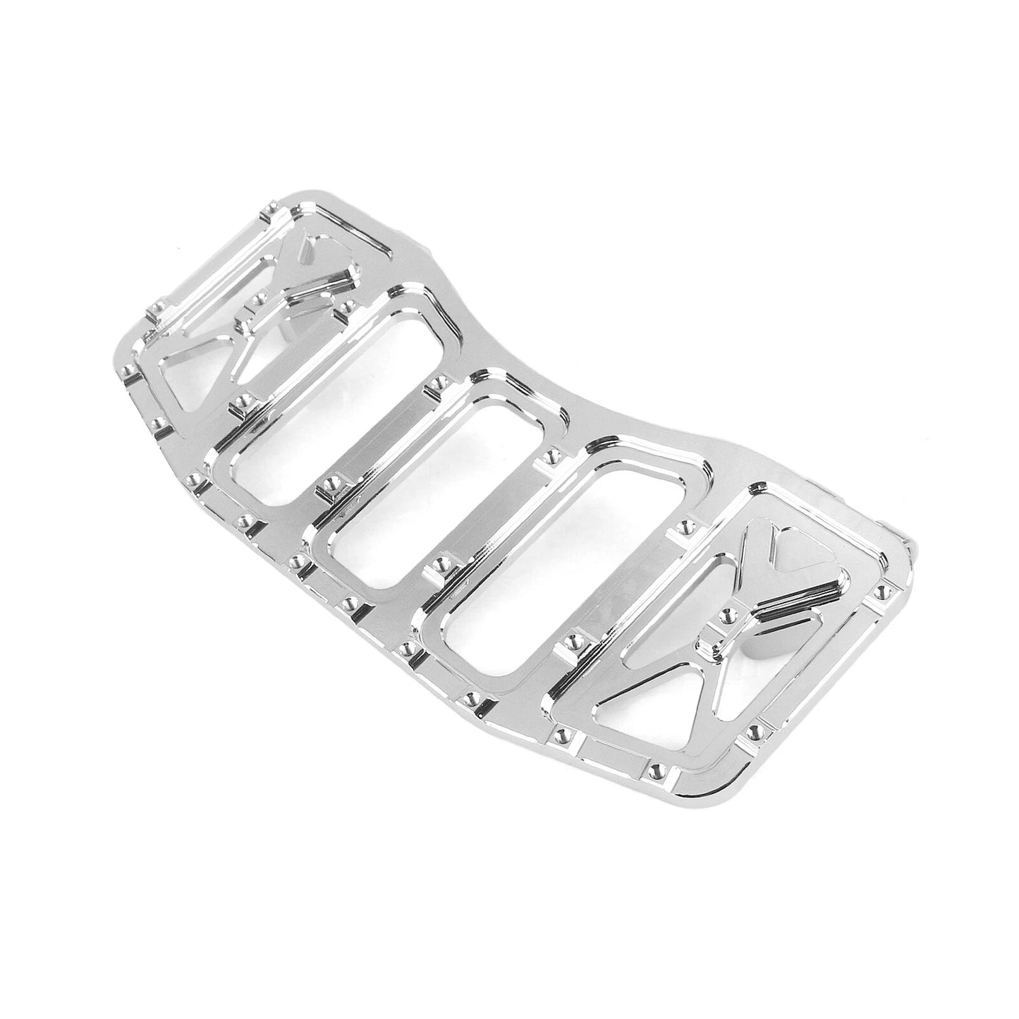 2 x Chrome Aluminum Front Floorboards for Harley Davidson FLT Touring (1984-)