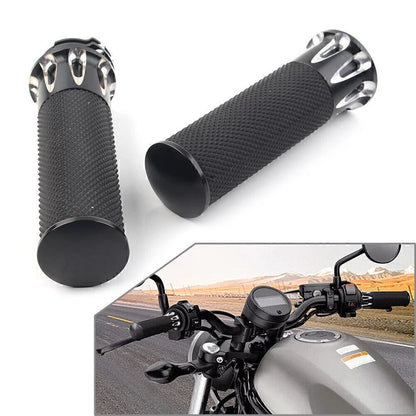 Black Handle Bar Grips for Harley Sportster XL883 XL1200 (2004-2023)