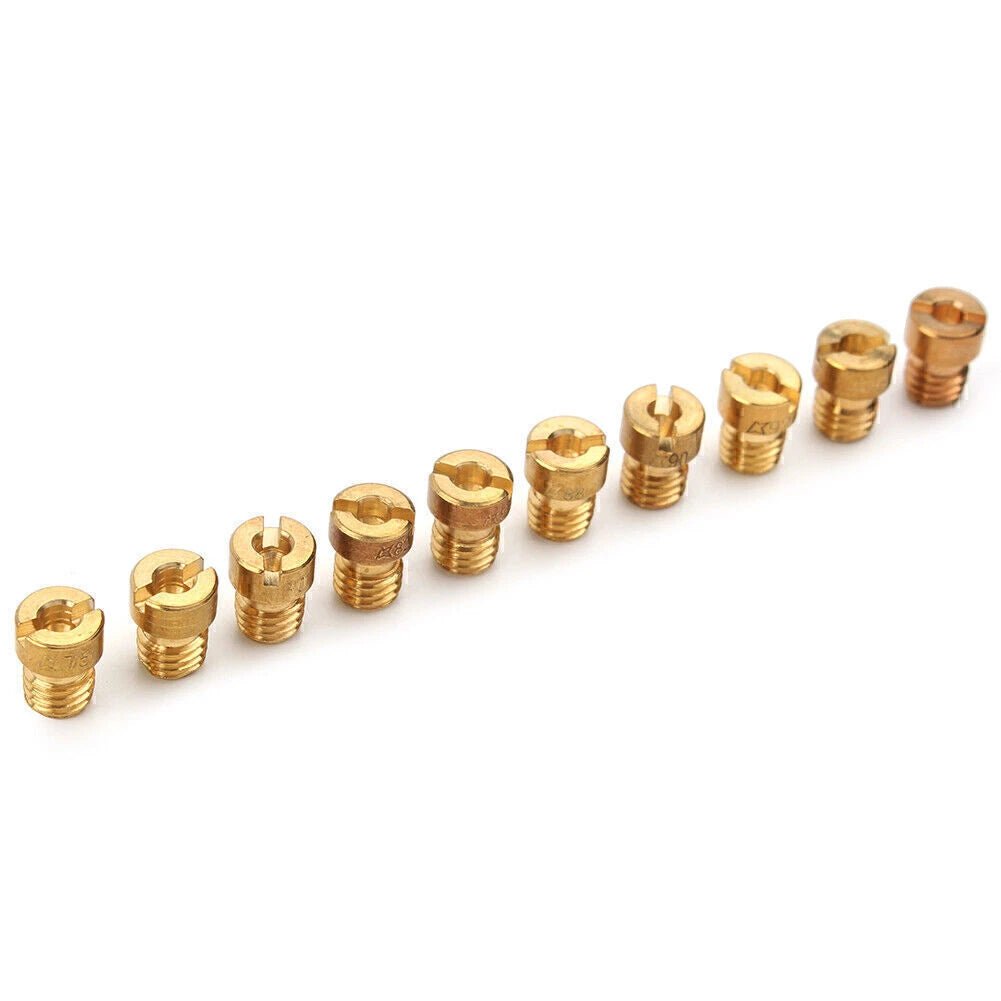 10PCS 5MM Main Jets Nozzle Kit for Dellorto Carburetor (75-98)
