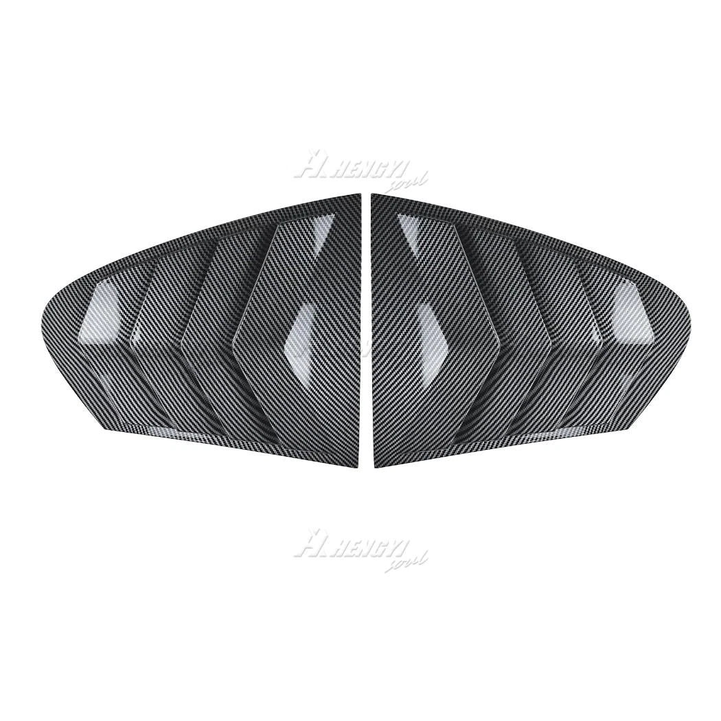 Carbon Look Rear Side Window Louver Vent Cover for BMW 5-Series (2011–2017)