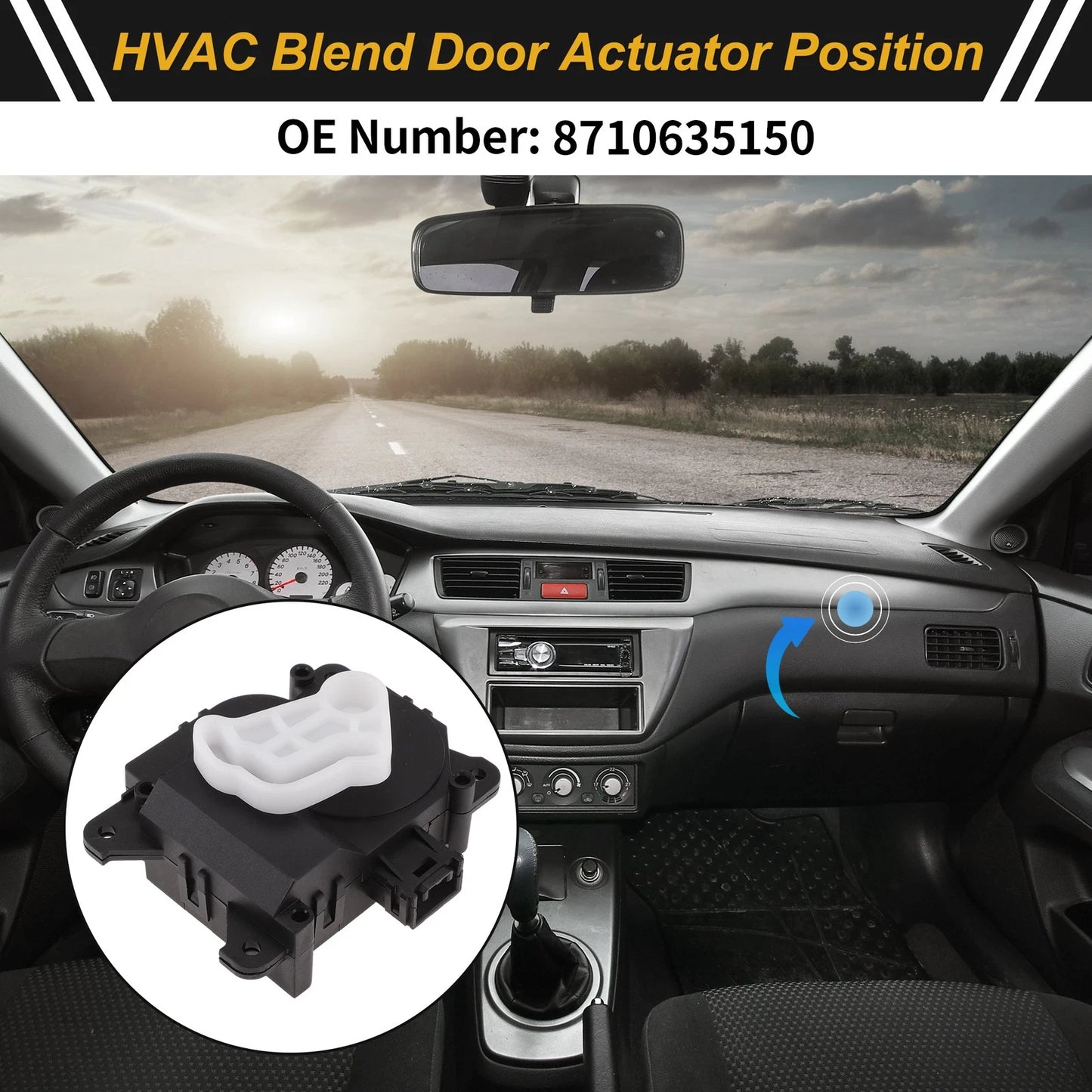 HVAC Heater Blend Door Actuator for LEXUS GX470 (2003–2009)