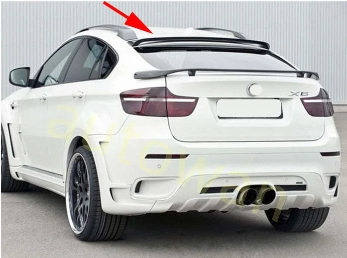 Rear Roof Spoiler Wing ABS for BMW X6 E71 E72 (2008-2014)