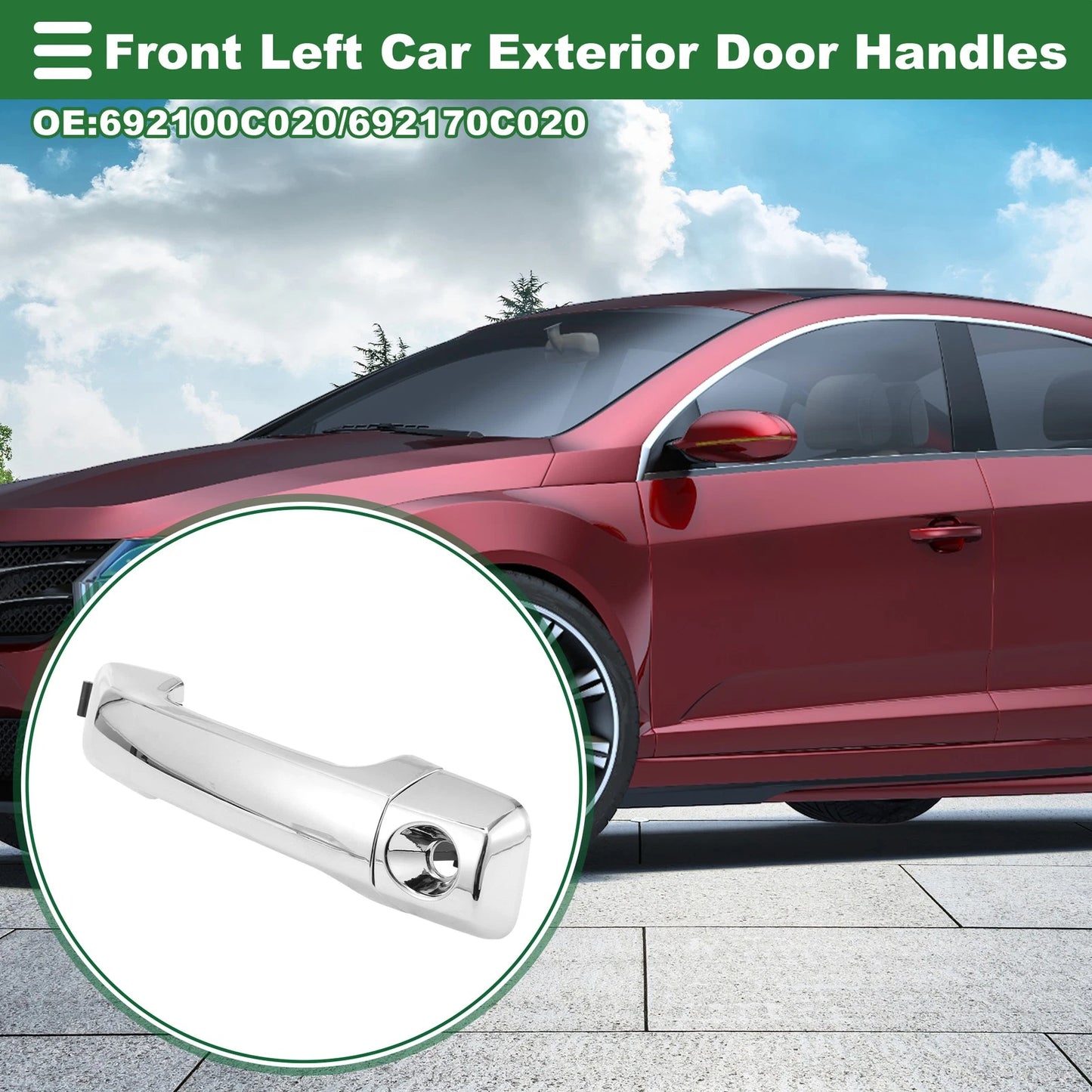 Front Left Door Handle for Toyota Tundra (2007-2021)