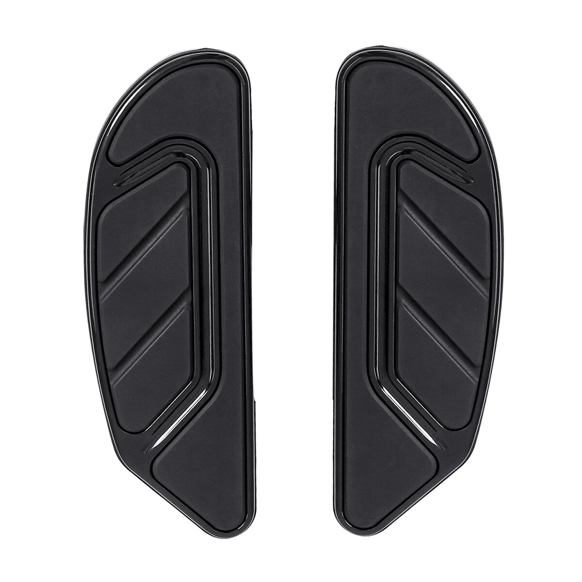 Black Driver & Passenger Footboards for Harley Touring (1986-2024)