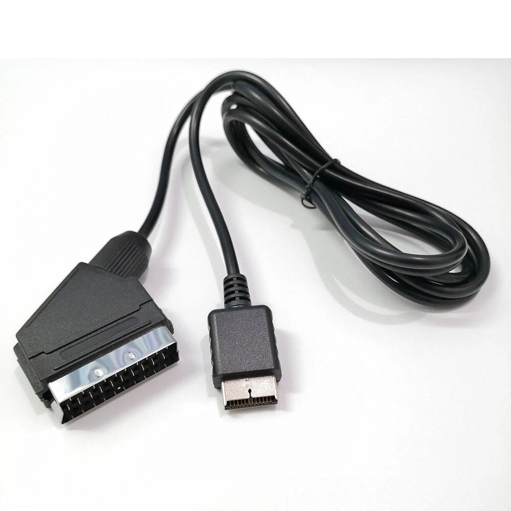 RGB Scart Cable 1.8m for PS1 PS2 PS3 (2000-2013)