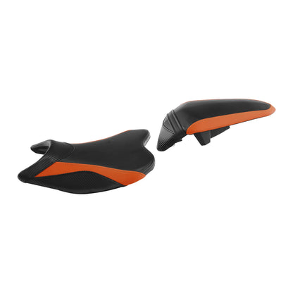 Black Orange Rider Passenger Seat for Kawasaki Ninja 400 Z400 (2018-2023)