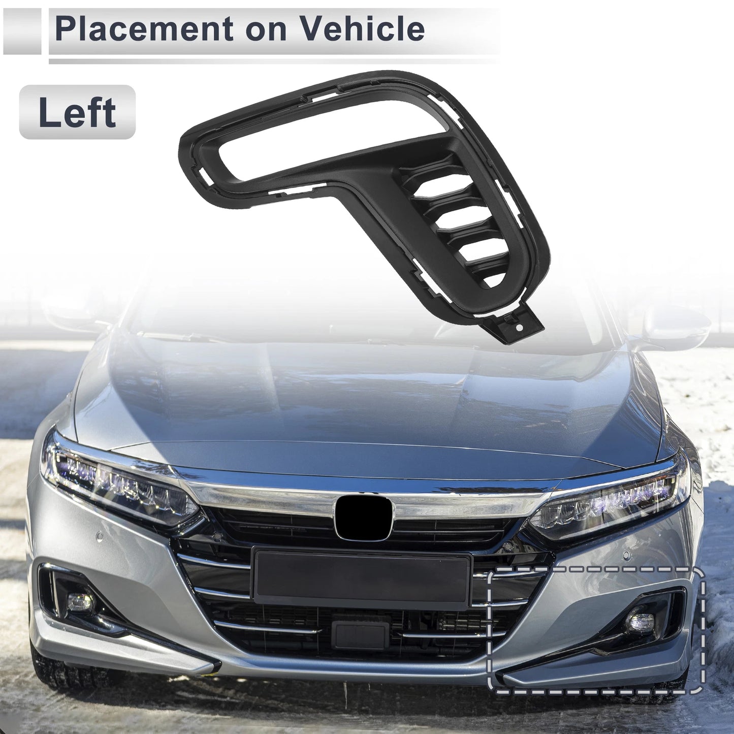 Front Left Fog Light Grill for Dodge Durango (2021-2023)