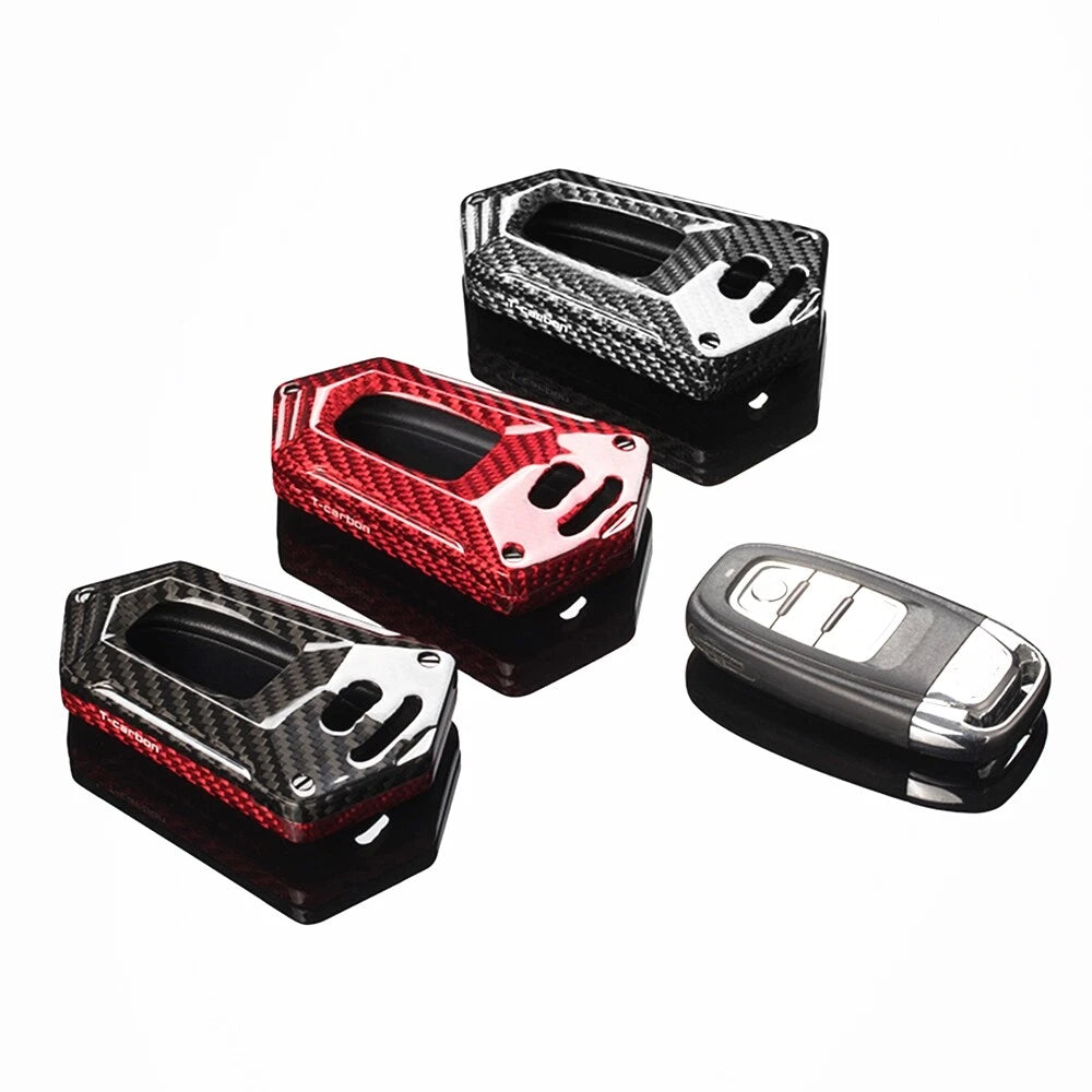 Carbon Fiber Key Shell Cover for Audi A3 A4 A5 A6 A7 (2000-2023)