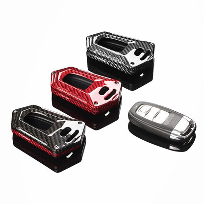 Carbon Fiber Key Shell Cover for Audi A3 A4 A5 A6 A7 (2000-2023)