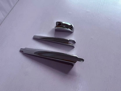 3 x ABS Chrome Rear Window Wiper Covers for Toyota Prado LC250 (2024-2025)
