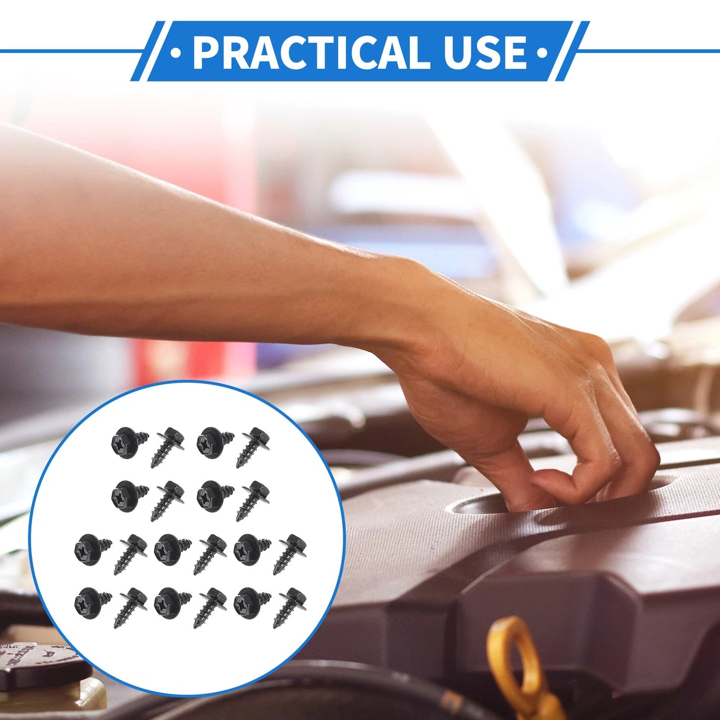20 Pcs Screws Fender Liner Splash Shield Bumper Cover for Scion XD (2008–2014)