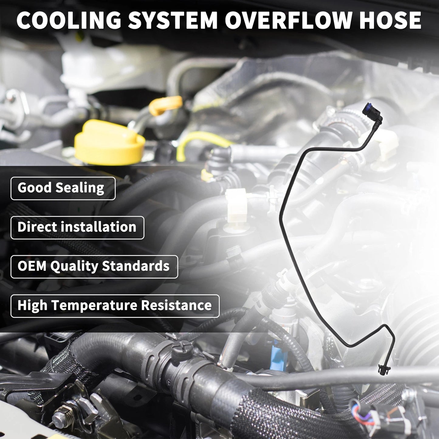 Cooling System Overflow Hose for Ford Mondeo (2007-2016) - 1 Pcs