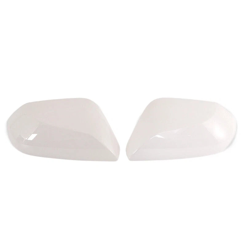Driver & Passenger Side Door Mirror Cap Covers Pearl White for Toyota Camry (2018-2023)