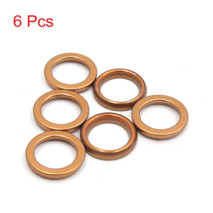 6 x 30mm OD Metal Motorcycle Exhaust Pipe Muffler Gasket for GY6 125cc