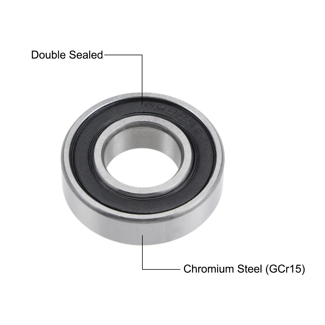 Deep Groove Ball Bearings 15x32x9mm Double Sealed Chrome Steel for P6
