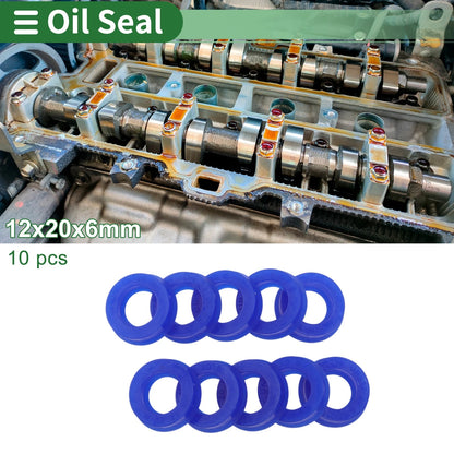 Oil Seal 12x20x6mm 10 Pcs TPU Seal Ring Rotary Shaft for Generic
