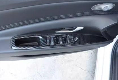Window Lift Panel Switch Carbon Fiber Cover Trim for Hyundai Elantra N (2021-2024)