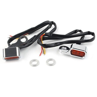 Chrome Front Turn Signal Lights for Harley Dyna (1996-2017)