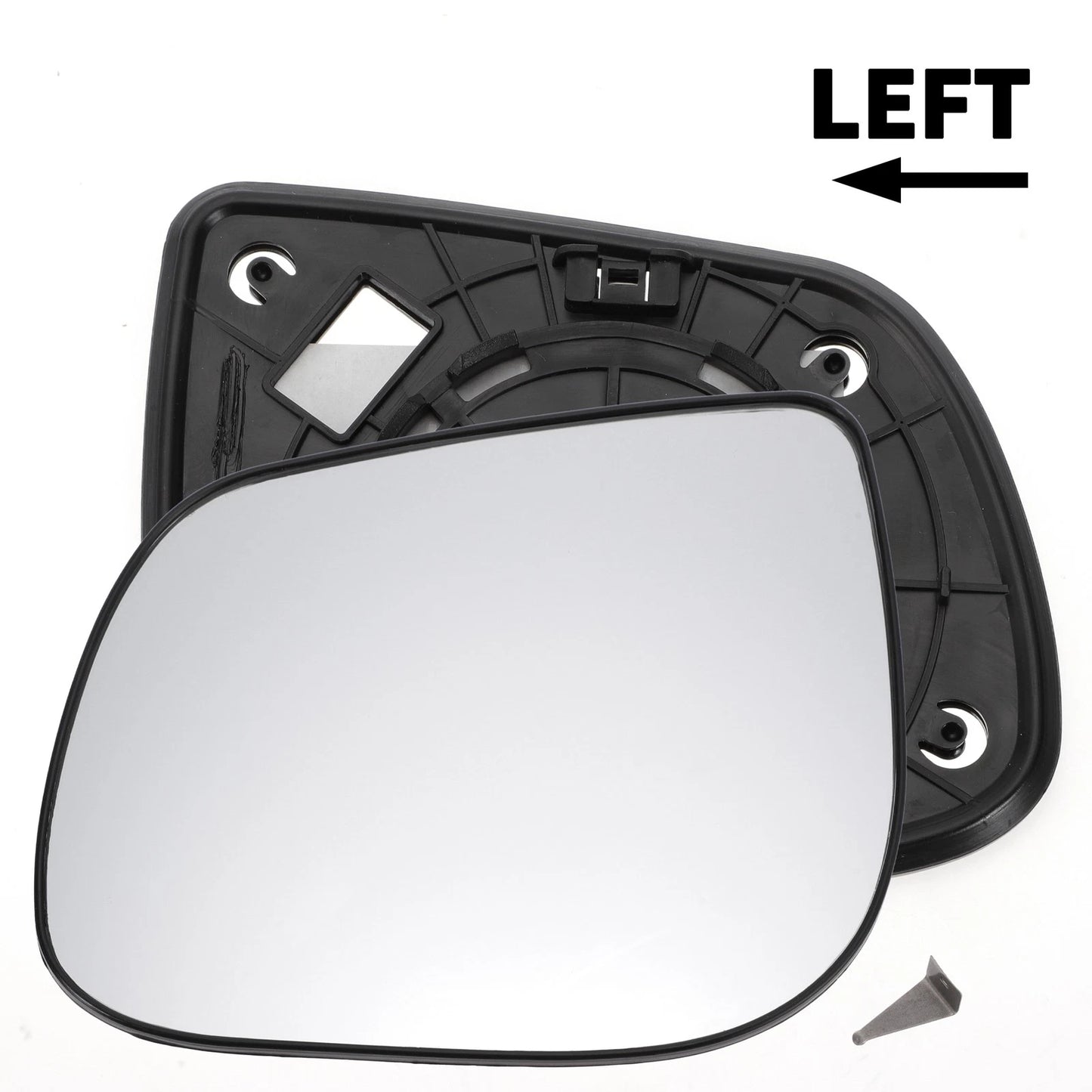 Left Side White Mirror Glass w/ Back Non-heated for KIA Picanto (2012-2020)