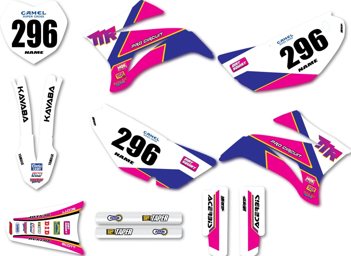 Berm Style Decals Sticker Kit for Yamaha TTR 125 (2008-2024)