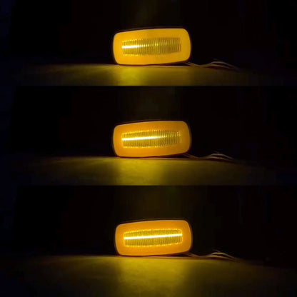 4 x 4" LED Amber Side Marker Clearance Lights for Truck Trailer
