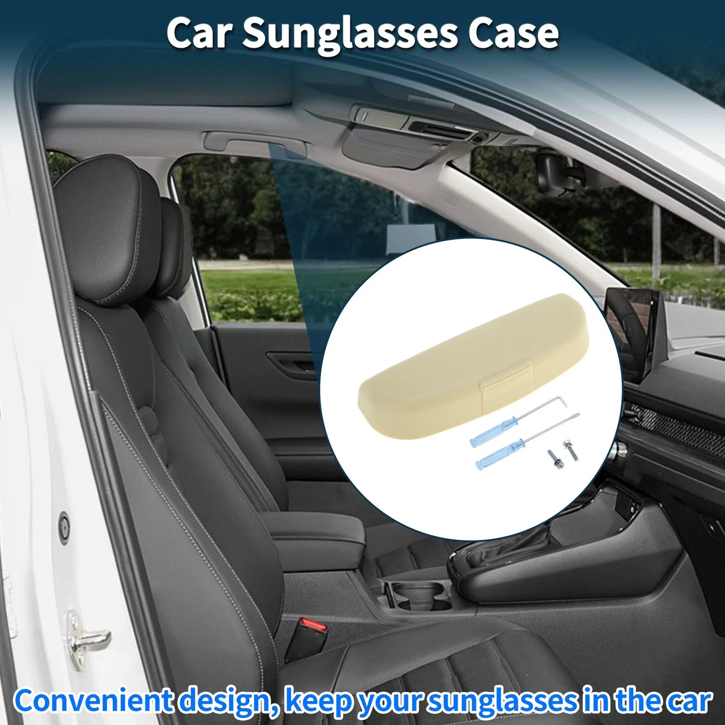 Sunglasses Case for Mitsubishi Lancer Eyeglasses Holder Storage Box (2008-2017)