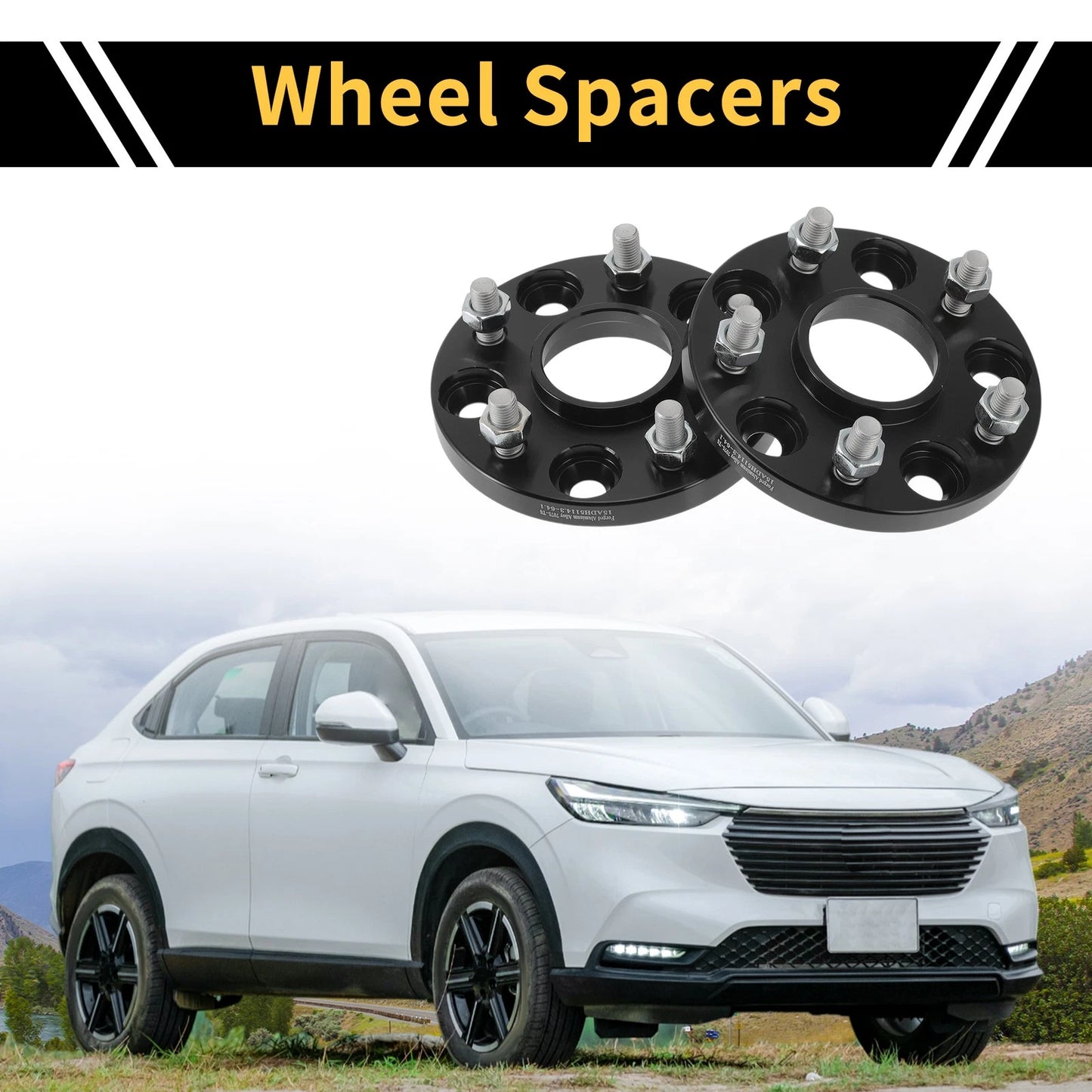 2 x 5x114.3mm Wheel Spacers 64.1mm M12x1.5 for Honda CR-V, Odyssey (2007-2023)