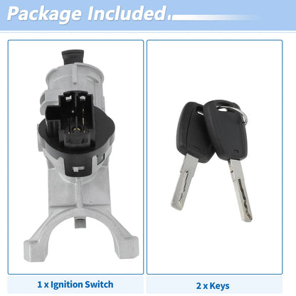 Ignition Lock Cylinder w/ 2 Keys for Fiat Ducato (2006-2017)