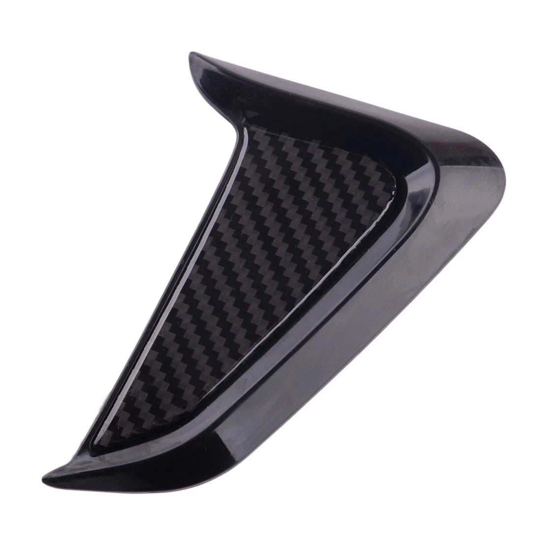 Carbon Fiber Style Side Marker Fender Air Wing Vent Trim Cover for Car