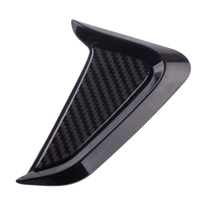Carbon Fiber Style Side Marker Fender Air Wing Vent Trim Cover for Car
