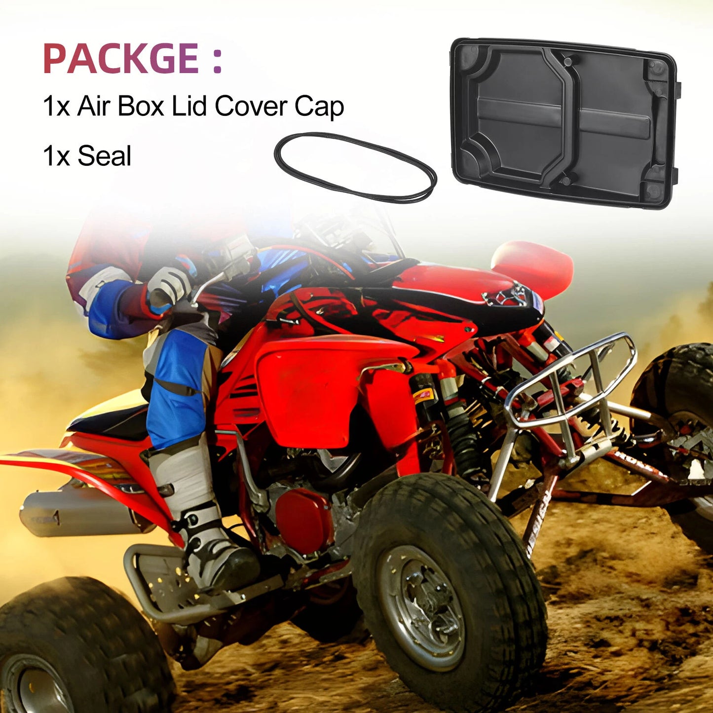 Air Box Lid Cover & Seal Kit for Honda Sportrax 450 TRX450R 2004-2005