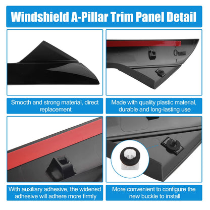 Windshield A-Pillar Trim Panel for Ford Explorer 2011-2019 Driver Side