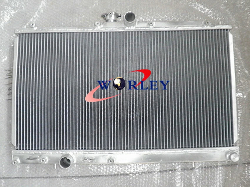 52mm Aluminum Radiator + 2 Fans for Mitsubishi Lancer EVO 7 8 (2001-2007)
