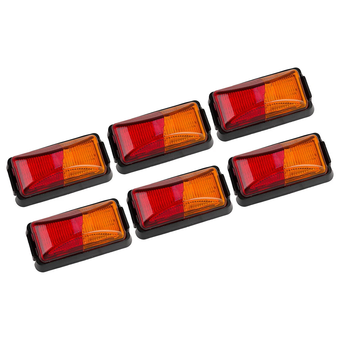6x LED Side Marker Lights for Truck Trailer Clearance Amber Red