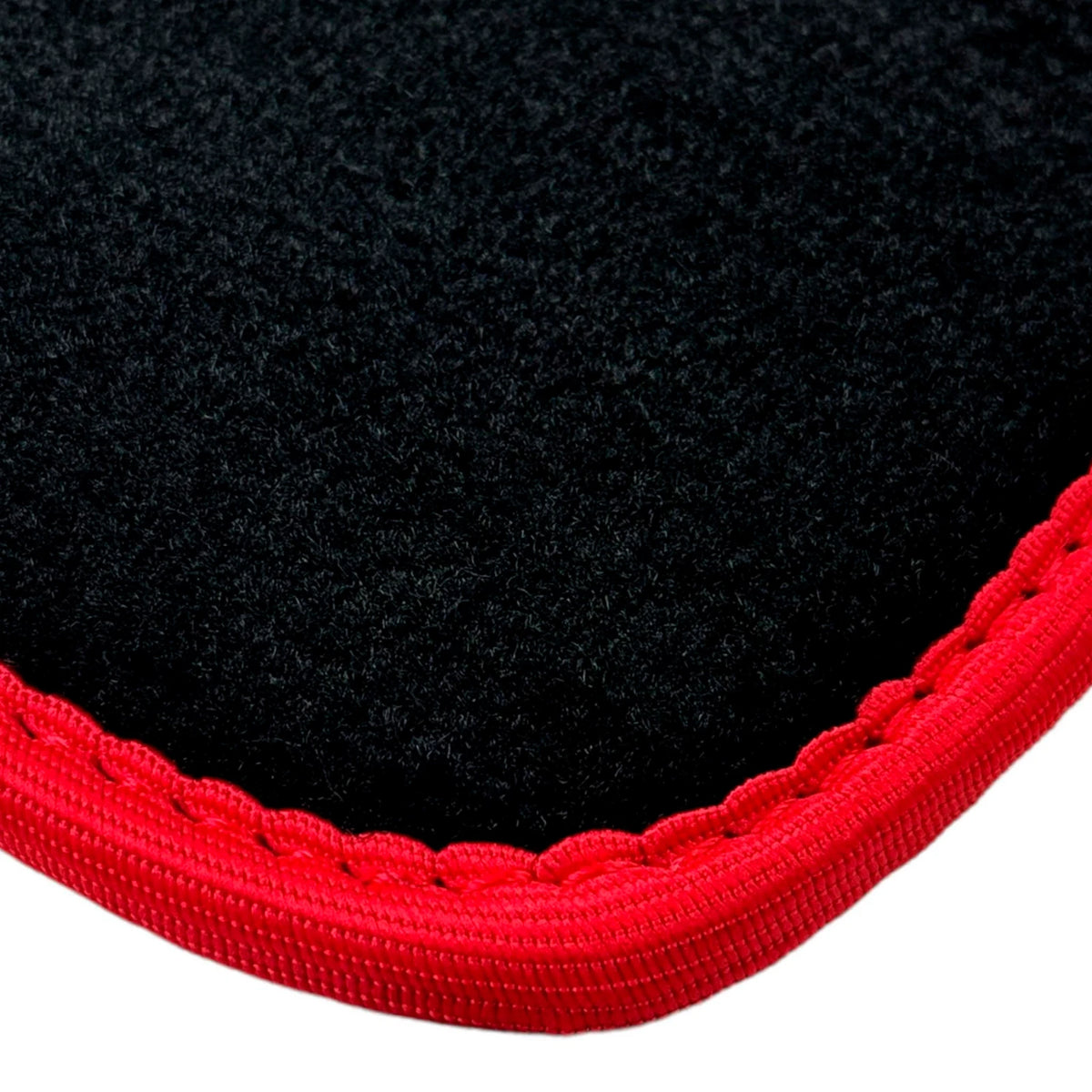 Black Floor Mats for BMW 3 Series M3 E90 4-Door with Red Trim (2007-2013)