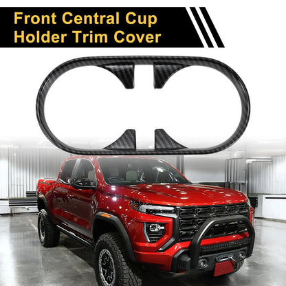 Cup Holder Cover for Chevy Colorado (23-24) Carbon Fiber Pattern
