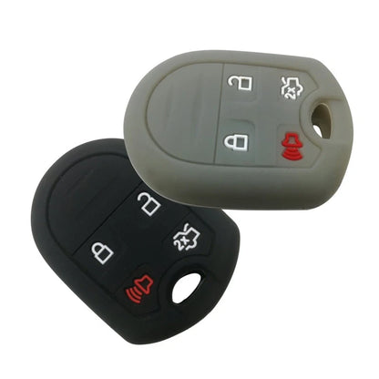 2 x Key Cover Case Fob for Ford Fiesta, Edge, Explorer, F-150, F-250, F-350