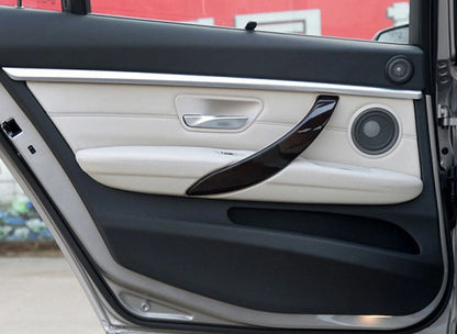 4 x Black Inner Door Handle Covers for BMW 3/4 Series (2013-2018)