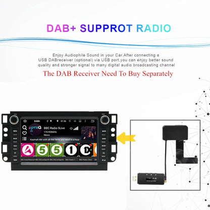 7'' 2GB +32GB Car Stereo Radio for Chevrolet Captiva (2006-2018)