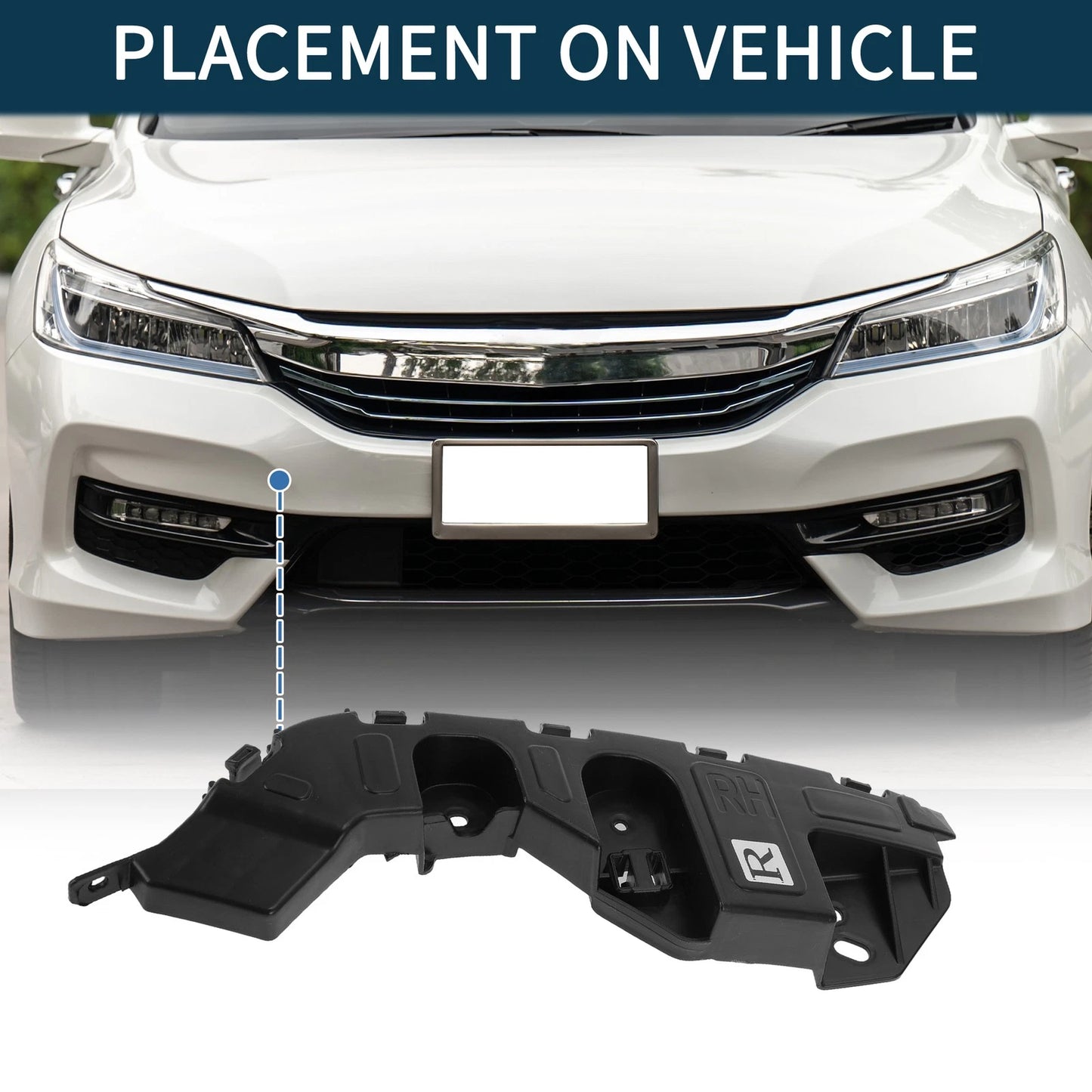 Right Front Bumper Retainer Bracket for Chevy Trax (2013 - 2016)