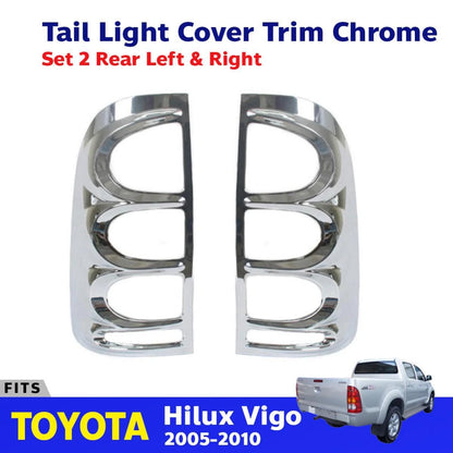 Tail Lights Lamp Cover Trim Fits Toyota Hilux Vigo KUN16 SR5 Ute Truck 2005-10 D