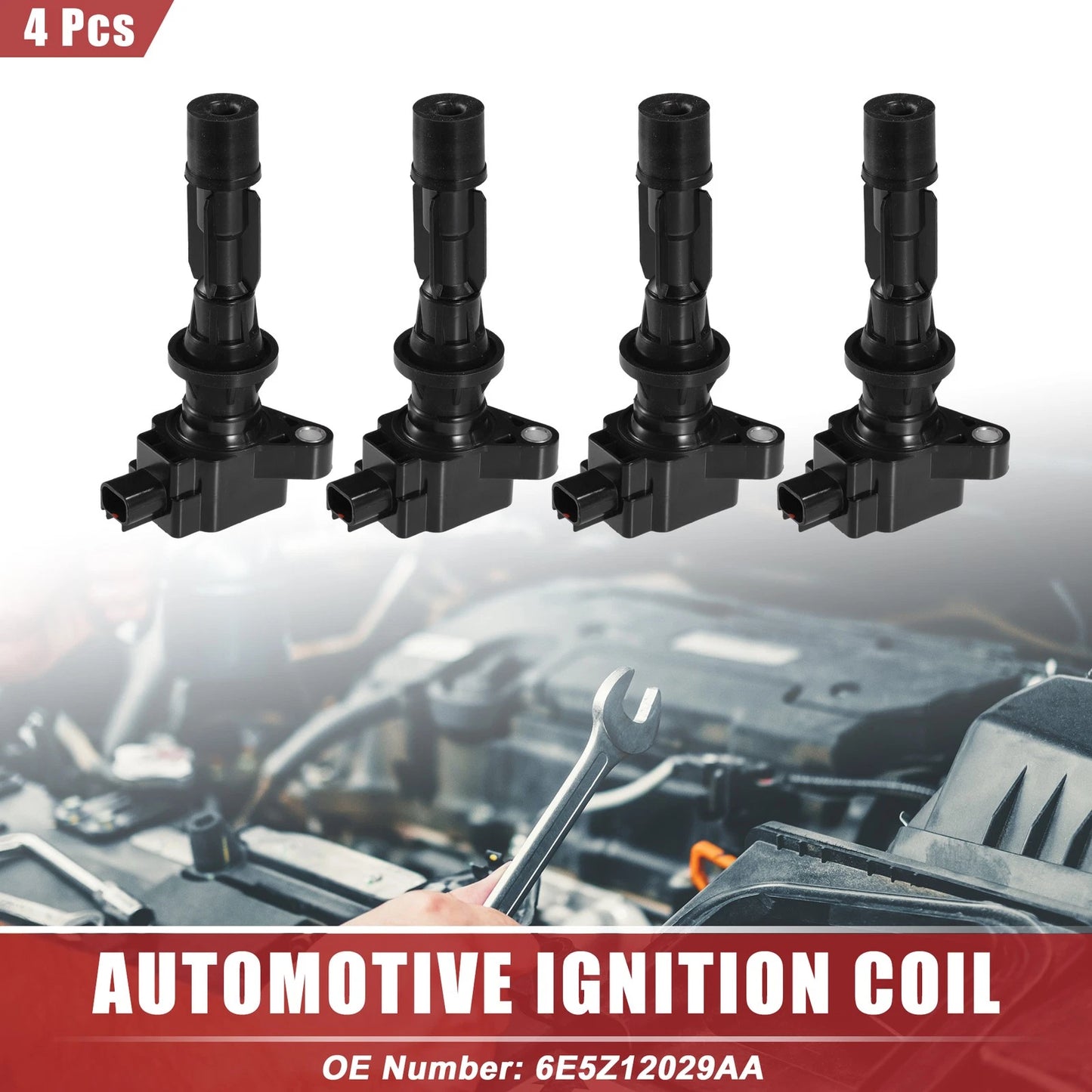 4 Pcs Ignition Coils for Ford Fusion (2006-2009)