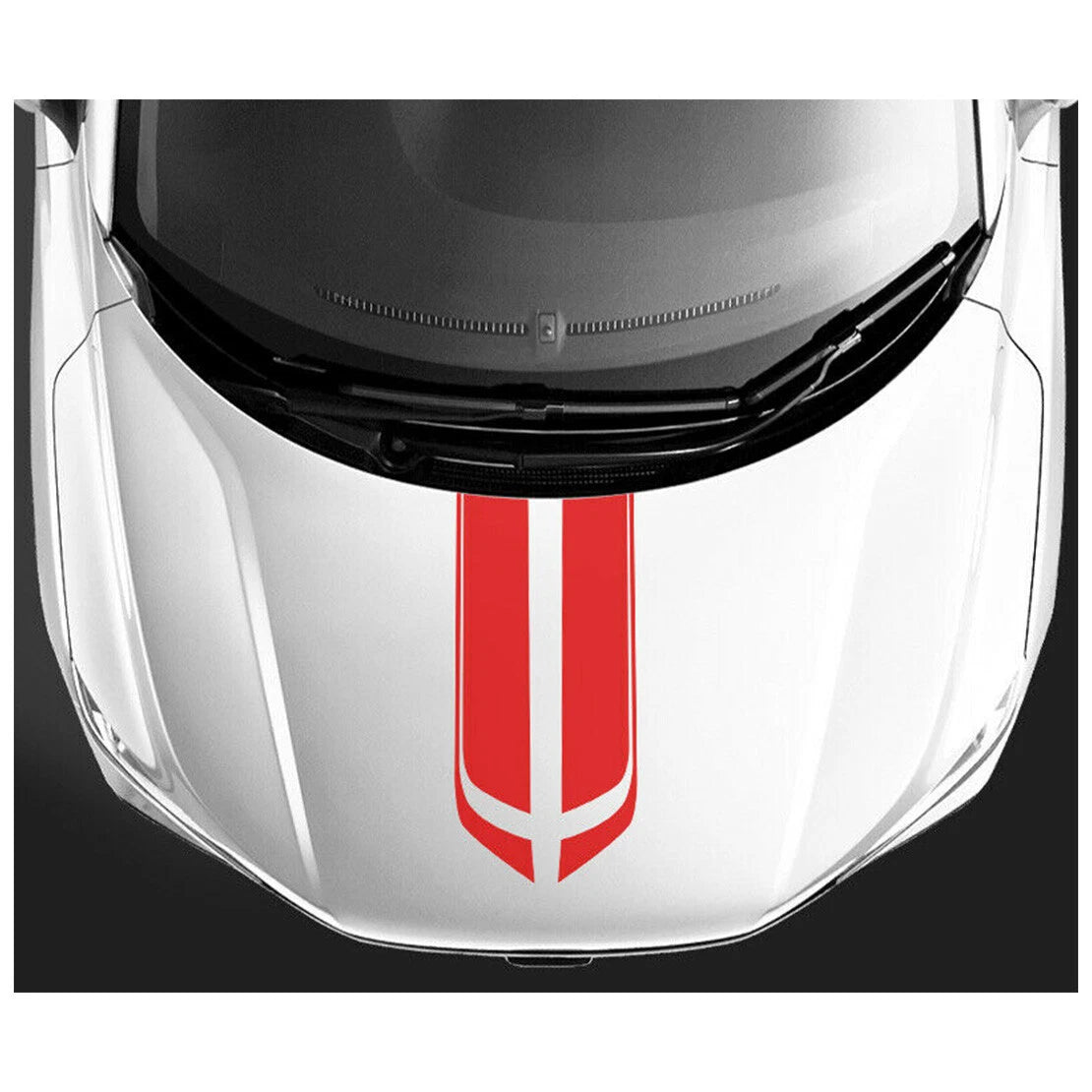 Red Self Adhesive PVC Sticker Wrap for Car Hood Roof Trunk Racing Decal