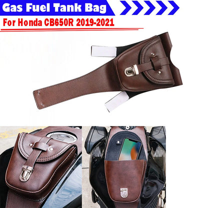 PU Leather Oil Fuel Tank Cover Bag for Honda CB650R (2019-2021)