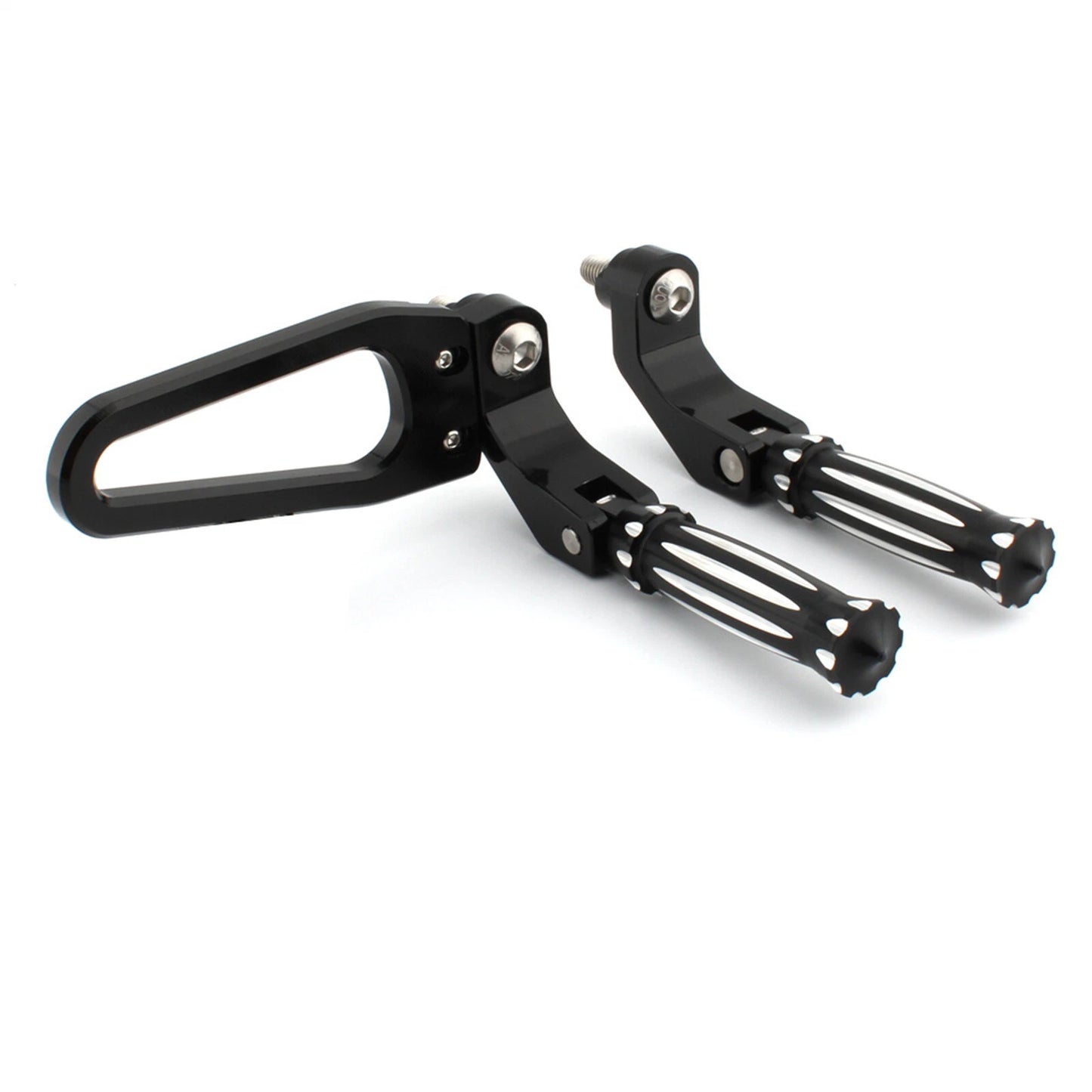 2 x Chrome Aluminum Rear Foot Rest Pegs for BMW R18 B Classic (2020-2023)
